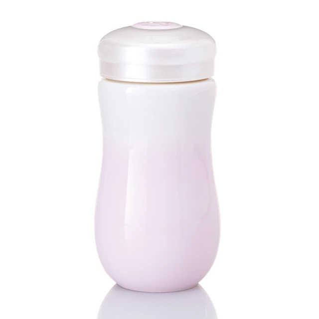 《乾唐軒活瓷》儒雅書生隨身杯 / 大 / 雙層 / 透明白貼花 / 仿木紋蓋 歷史價格詳細信息