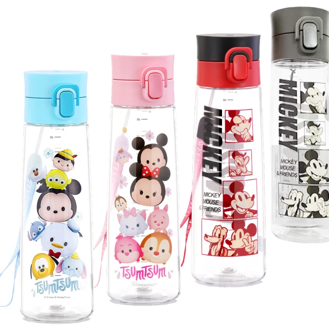 【優貝選】大容量 迪士尼TSUM TSUM系列 兒童背帶吸管水壺 580ML 歷史價格詳細信息