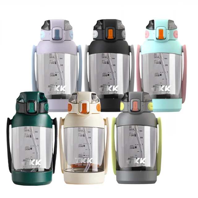 【TKK】美國進口Tritan戶外攀峰 手提+背帶 直飲+吸管大容量 運動水壺1200ML-任選(附背帶) 歷史價格詳細信息