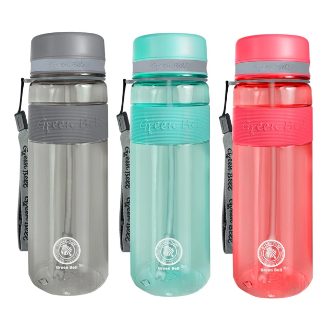【GREEN BELL 綠貝】直身防滑水壺 Tritan吸管水壺800ml(大容量 耐摔 易清洗 運動) 歷史價格詳細信息