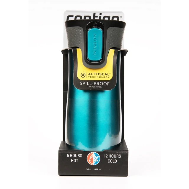【CONTIGO】不銹鋼保溫杯473ml藍(自動密封防漏保溫瓶) 歷史價格詳細信息