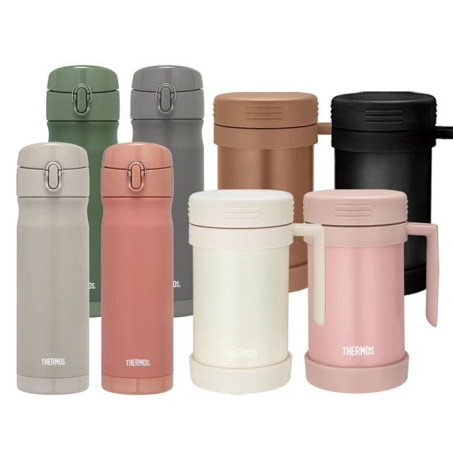 【THERMOS膳魔師】獨家專售_不鏽鋼彈蓋保溫杯500ml+大口徑真空食物燜燒罐500ml(JEWC-501+JBN-501)(保溫瓶) 歷史價格詳細信息