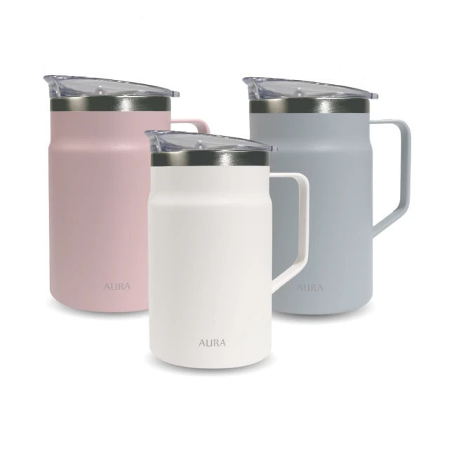 【AURA 艾樂】買1送1_隨行提手真陶瓷保溫杯525ML(保溫杯/保溫瓶) 歷史價格詳細信息