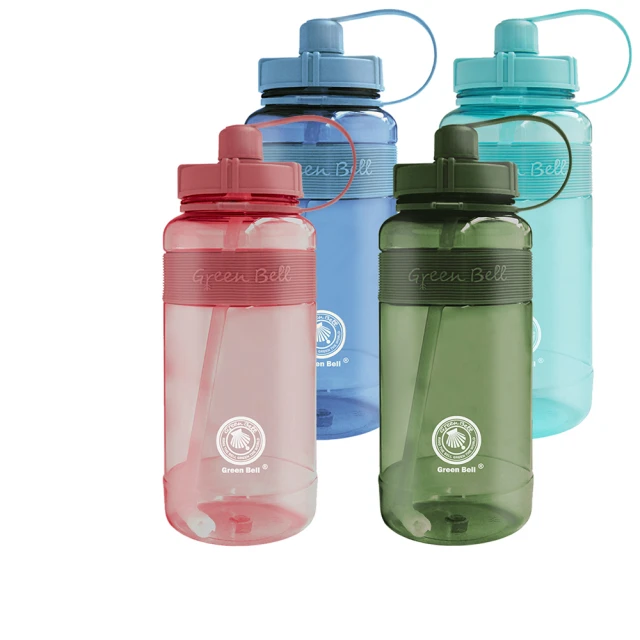 【GREEN BELL 綠貝】精選彈跳吸管運動太空水壺1500ml/ 附便攜背帶(手提 防滑 大容量 顏色任選) 歷史價格詳細信息
