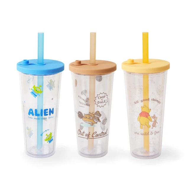 【Norns】迪士尼雙層透明吸管杯(Disney正版授權 飲料杯 珍珠奶茶杯 隨行杯 環保杯) 歷史價格詳細信息
