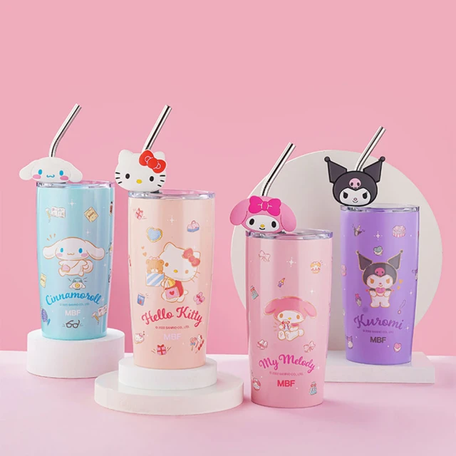 SANRIO 三麗鷗 316不鏽鋼一杯雙蓋三用彈蓋兒童保溫杯/保溫瓶 - 500ml(附皮革杯套) 歷史價格詳細信息