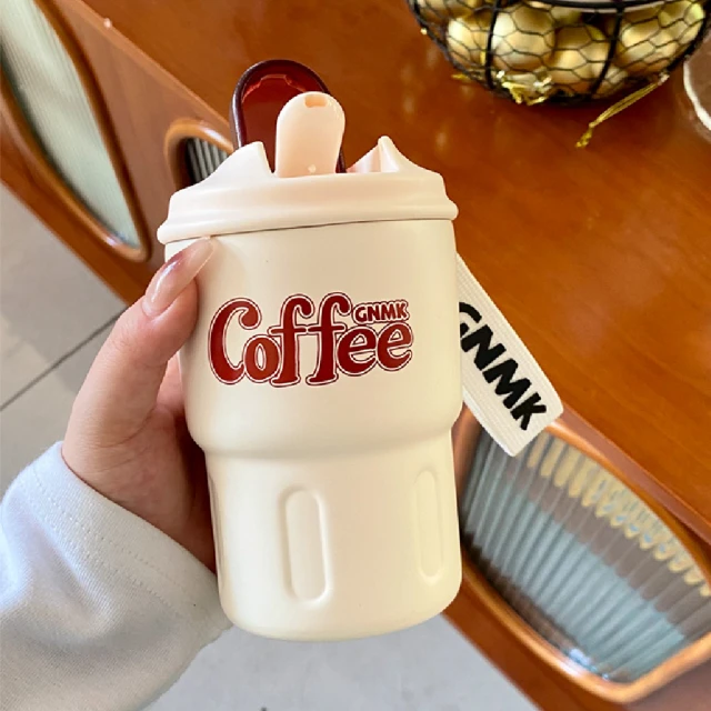 隨行咖啡杯 咖啡杯316 ins保溫杯 咖啡杯450ml新款保溫杯咖啡杯女生ins簡約高顏值大容量316不鏽鋼便 歷史價格詳細信息