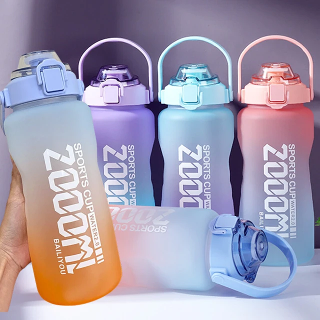 漸層彈跳吸管水壺 Tritan™材質1000ml(顏色隨機出貨） 歷史價格詳細信息