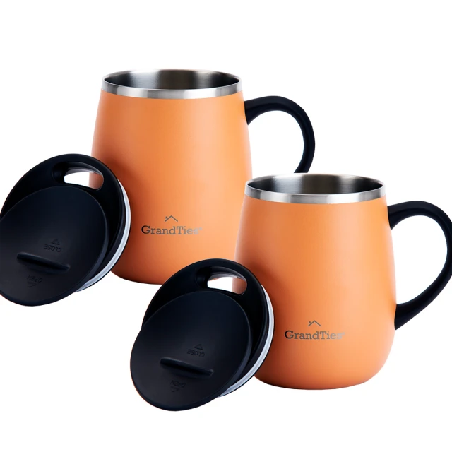 【GrandTies】滑蓋式460ML真空不鏽鋼保溫杯/馬克杯-保冷/保溫(深鈷藍-2入組) 歷史價格詳細信息