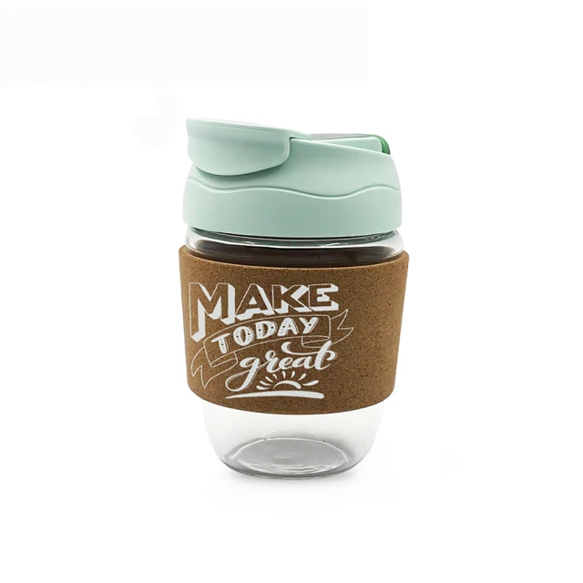 【PO:】雙飲玻璃輕享杯350ml-Make today great(薄荷綠) 歷史價格詳細信息
