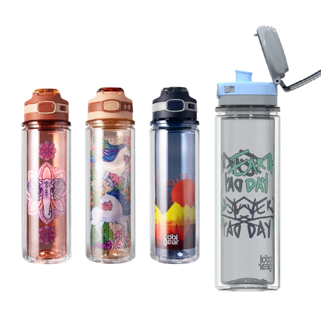 Cool Gear 酷樂彈蓋直飲式水壺-700ml｜美國Tritan材質無雙酚A大容量運動透明水壺附提把 1390 歷史價格詳細信息