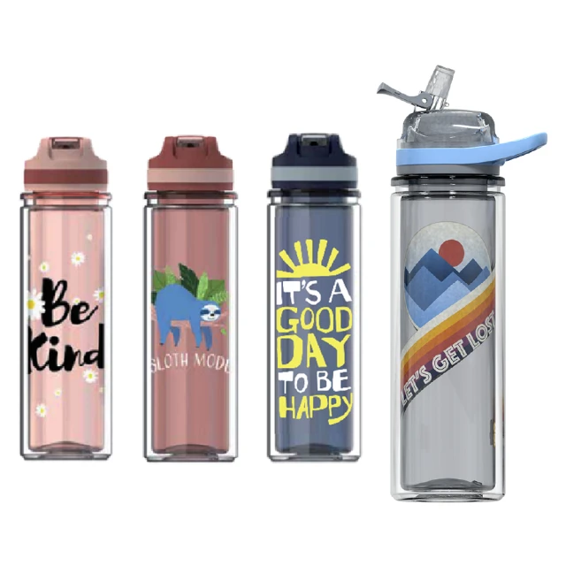 【Cool Gear 酷樂】雙層藝術彈蓋直飲式水壺590ml(彈蓋直飲式) 歷史價格詳細信息