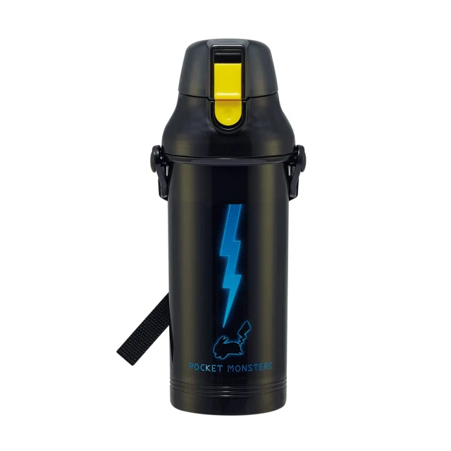 【精靈寶可夢】日本製 皮卡丘 彈蓋直飲水壺 隨身瓶 480ML(附可調背帶) 歷史價格詳細信息
