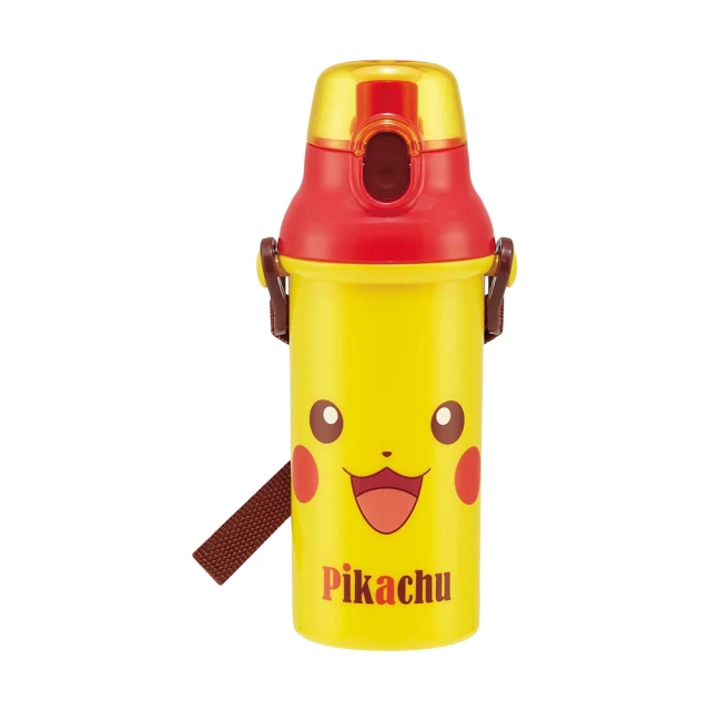 【精靈寶可夢】日本製 皮卡丘 彈蓋直飲水壺 隨身瓶 480ML(附可調背帶) 歷史價格詳細信息