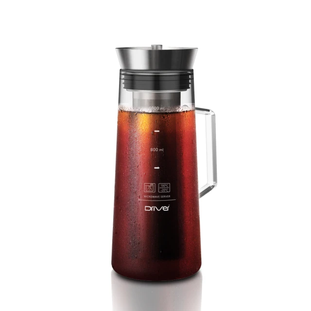 Driver 咖啡冷萃壺-1000ml 專利設計 冷萃咖啡 咖啡壺 冷熱兩用 茶壺 沖茶壺 泡茶壺 玻璃壺【官方直營】 歷史價格詳細信息