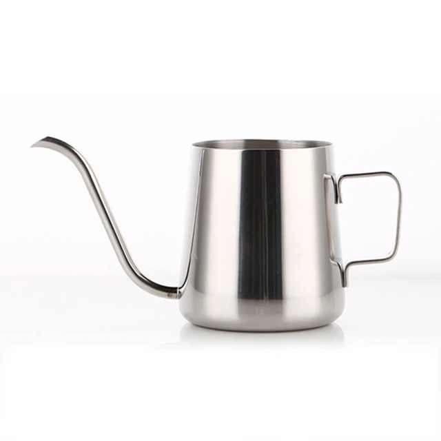 350ml 304不銹鋼帶蓋手沖咖啡壺-附溫度計(咖啡拉花壺 長嘴水壺 鵝嘴壺 細口壺 手沖咖啡 掛耳咖啡 禮物) 歷史價格詳細信息