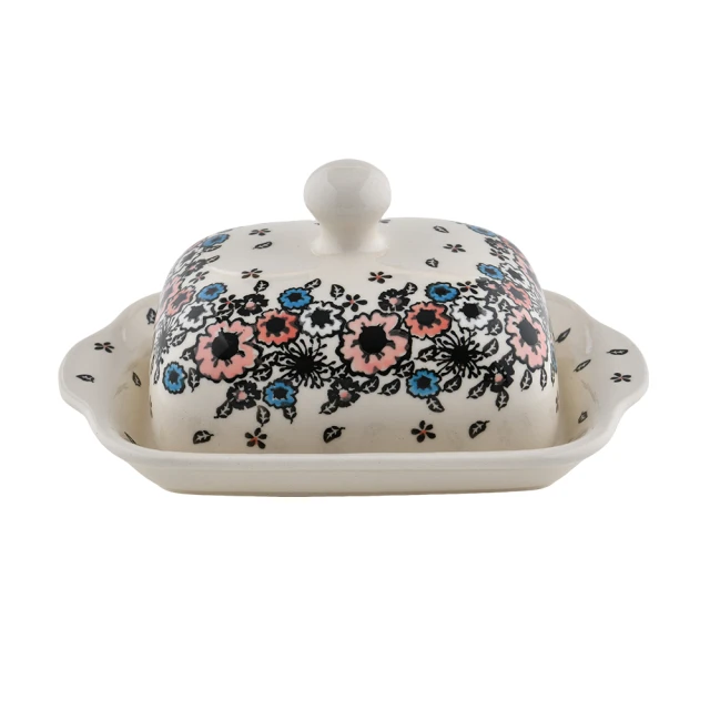 【美學生活】波蘭陶  Zaklady 奶油碟{含蓋} 20x10.5cm 波蘭手工製 牛油碟 有蓋子點心碟 歷史價格詳細信息