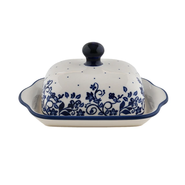 【美學生活】波蘭陶  Zaklady 奶油碟{含蓋} 20x10.5cm 波蘭手工製 牛油碟 有蓋子點心碟 歷史價格詳細信息