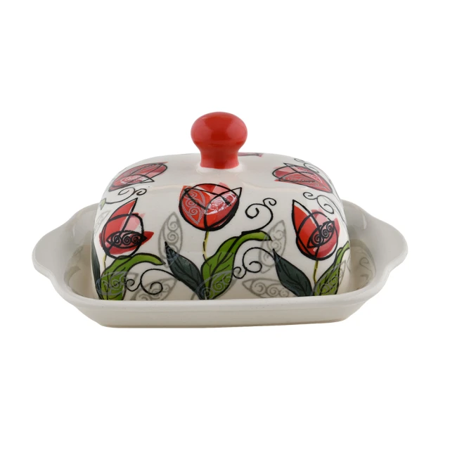 【美學生活】波蘭陶  Zaklady 奶油碟{含蓋} 20x10.5cm 波蘭手工製 牛油碟 有蓋子點心碟 價格比較,價格查詢,歷史價格詳細信息