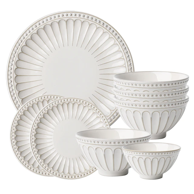 Just Home霧白輕奢條紋陶瓷6.5吋麵碗+調味碟4件組(碗 麵碗 湯碗 拉麵碗) 歷史價格詳細信息