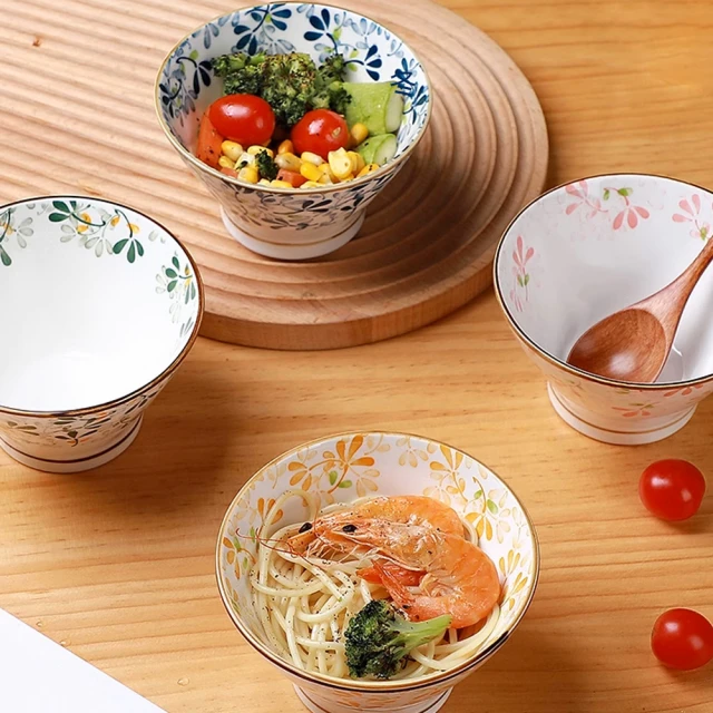 【樂邁家居】日本製 山茶花高腳碗禮盒 5入(質感餐具/釉下彩工藝/輕量瓷) 歷史價格詳細信息