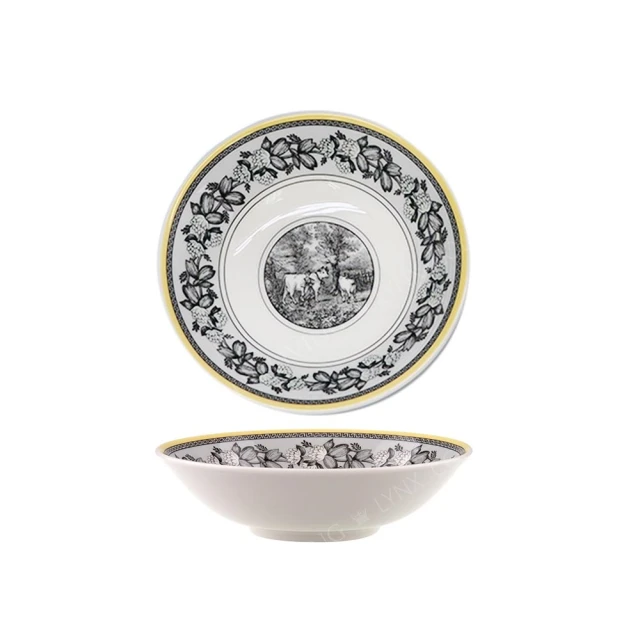 德國Villeroy&Boch-奧頓系列-22cm圓盤-Fleur黃邊花環 歷史價格詳細信息