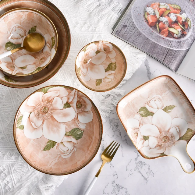 【Homely Zakka】北歐新古典輕奢風陶瓷餐盤碗餐具_沙拉碗15cm(湯盤 餐具 餐碗 盤子 器皿) 歷史價格詳細信息