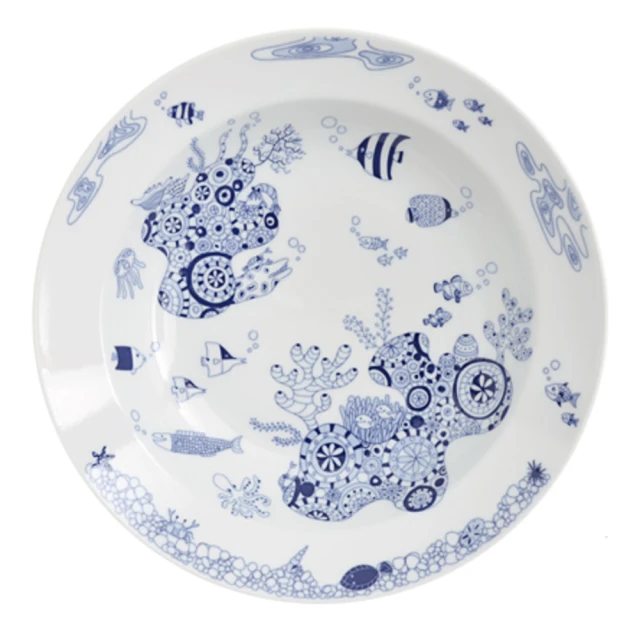 Natural69 波佐見燒 CocoMarine系列 義大利麵深盤 24.5cm 海中央 日本製 歷史價格詳細信息