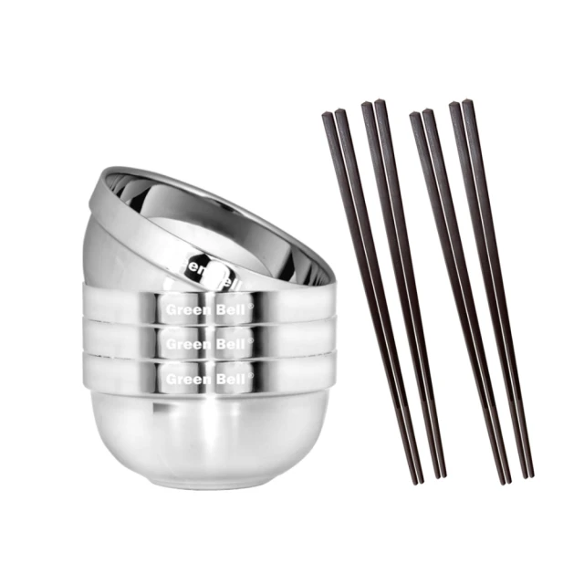 【GREEN BELL 綠貝】特談 超值8件組316不鏽鋼雙層隔熱碗叉組(11.5cm白金碗4入+316湯叉4入) 歷史價格詳細信息