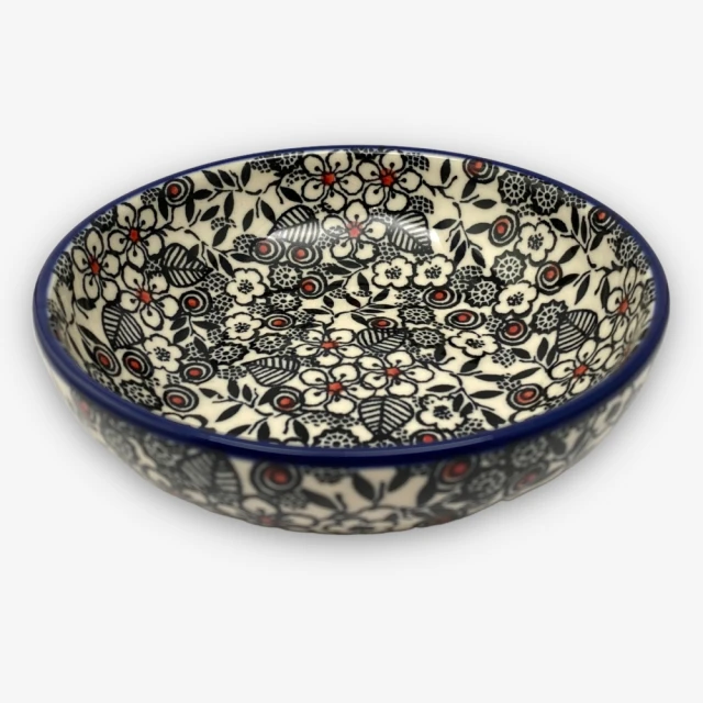 波蘭陶 映雪紅梅系列 雙耳深盤 22cm 波蘭手工製 歷史價格詳細信息