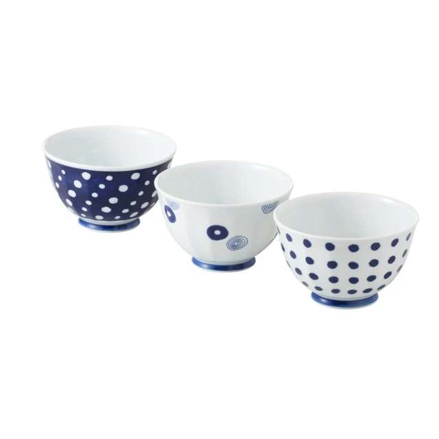 【西海陶器】日本輕量瓷波佐見燒五入湯吞杯/湯杯組-藍丸紋(8.5x6.5cm/225ml) 歷史價格詳細信息
