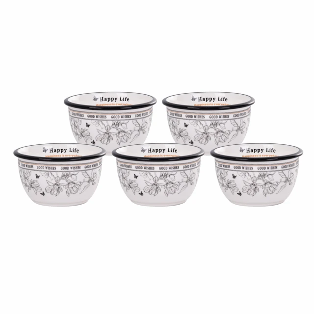 【Homely Zakka】法式經典復古黑白浪漫系列陶瓷多件式飯碗組_3款任選 歷史價格詳細信息