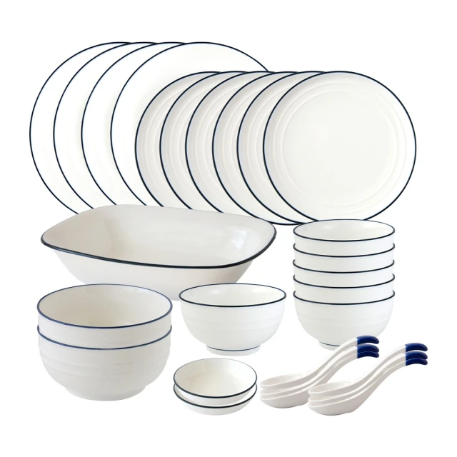 【Just Home】簡約純白藍邊陶瓷湯匙(湯匙 餐匙 匙) 歷史價格詳細信息