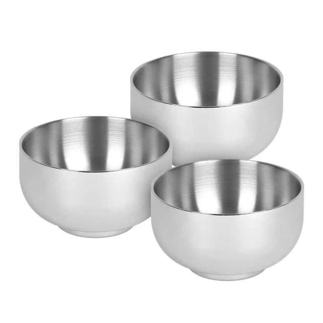 厚實316不鏽鋼雙層隔熱碗12cm3入組 歷史價格詳細信息