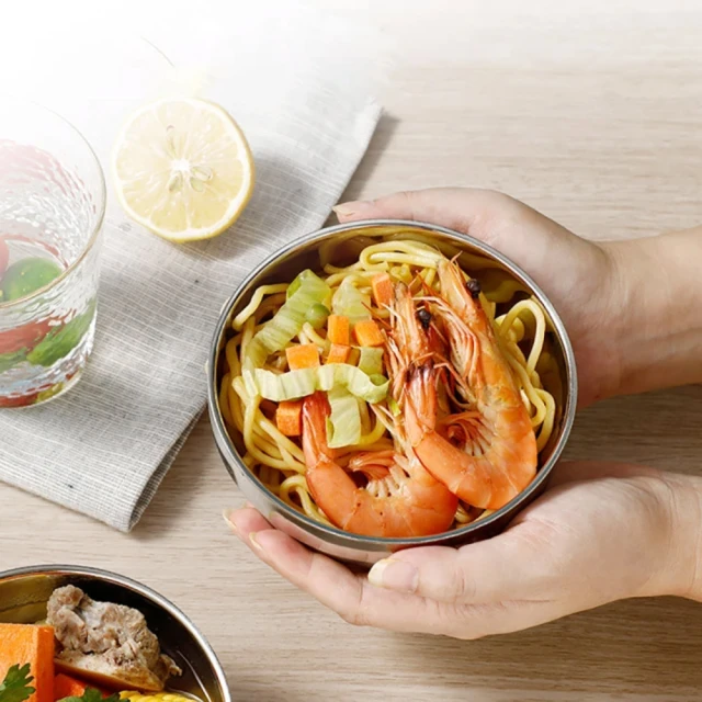 304不銹鋼碗【16cmX10入組】(附筷子) 隔熱碗 防燙碗 歷史價格詳細信息