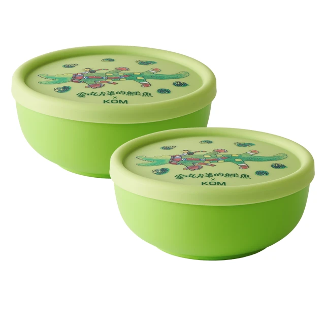 【KOM】新升級-信誼聯名矽膠兒童隔熱碗13cm-青菜鱷魚2入(不鏽鋼兒童碗-台灣製-碗內升級) 價格比較,價格查詢,歷史價格詳細信息