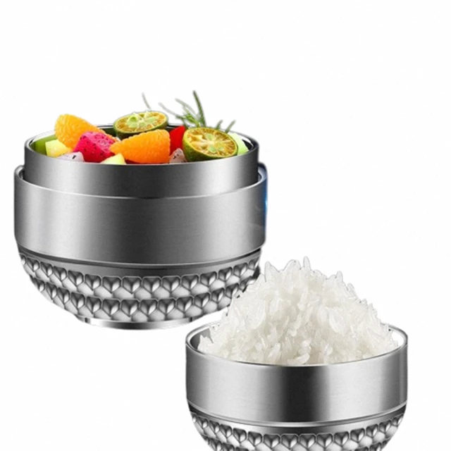 豆豆316雙層隔熱碗-不銹鋼蓋-11.5cm-黃色 歷史價格詳細信息