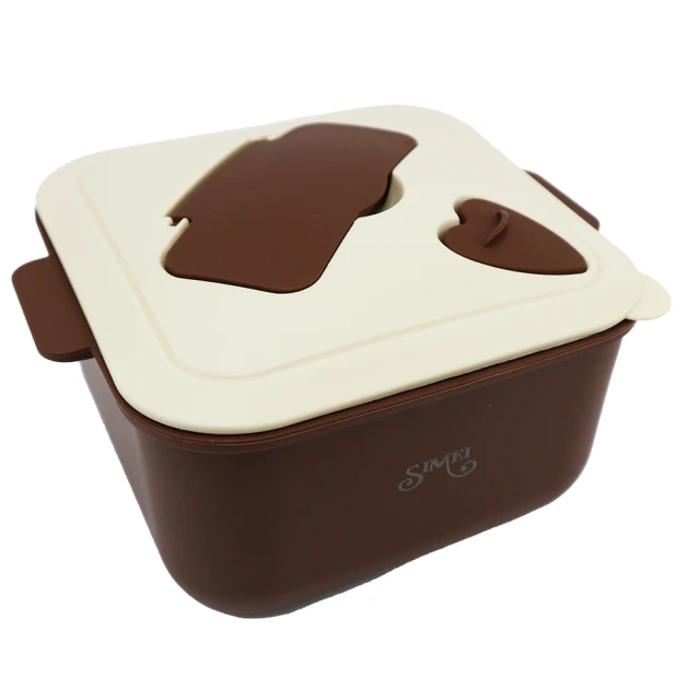 SIMEI 可微波304不鏽鋼方形泡麵碗1500ml 附餐具組 歷史價格詳細信息