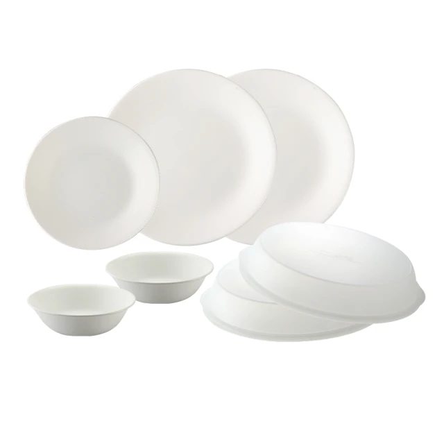 【CorelleBrands 康寧餐具】純白8件式碗盤組(H11) 歷史價格詳細信息