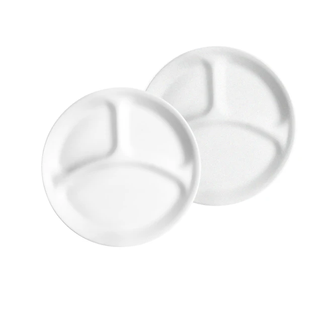 【CorelleBrands 康寧餐具】經典純白 10吋分隔餐盤(二入組) 歷史價格詳細信息