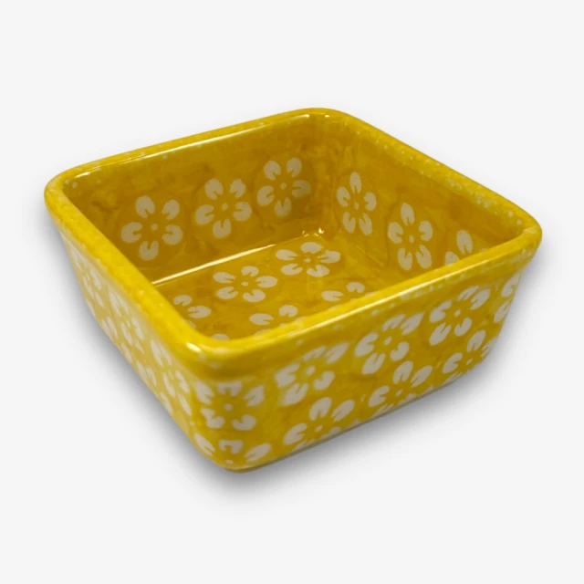 【SOLO 波蘭陶】Manufaktura 波蘭陶 10CM 方型碗 傳統圖騰系列（黃色） 歷史價格詳細信息