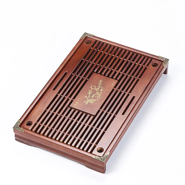 竹制茶盤家用中式泡茶茶托茶臺儲水復古風單層茶海圓形~特價~特價 歷史價格詳細信息