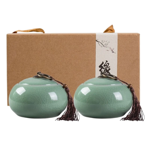 茶具 陶瓷茶葉罐儲物罐密封罐日式無紡布黑陶復古創意茶葉包裝罐 歷史價格詳細信息