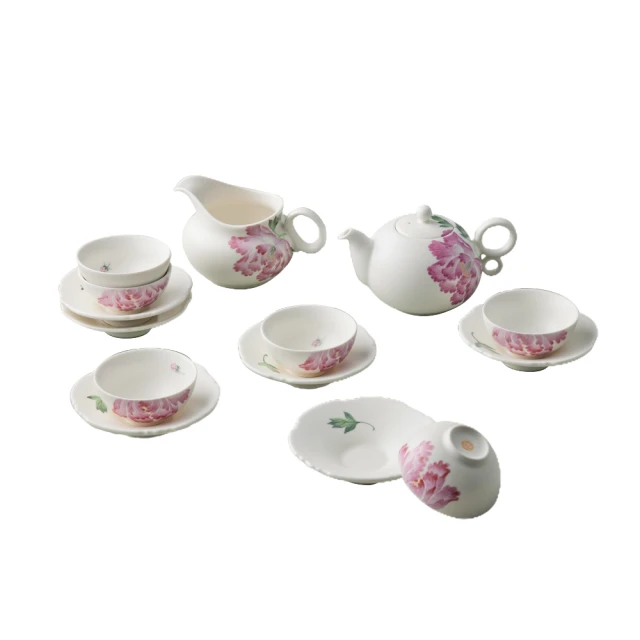 茶壺茶杯組(14)~大同磁器~松鶴延年~華淵電機公司 敬贈~茶壺*1+茶杯*6+杯蓋*6合售~懷舊.擺飾.道具 歷史價格詳細信息