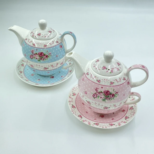 【JEN】英式下午茶手繪描金子母壺咖啡杯子茶具組(一杯一壺) 歷史價格詳細信息
