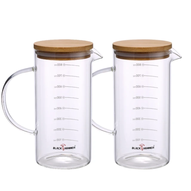 【BLACK HAMMER】1壺2杯 高硼硅耐熱玻璃冷水壺+雙層耐熱玻璃杯(錐形直筒兩款任選/304不鏽鋼蓋) 歷史價格詳細信息