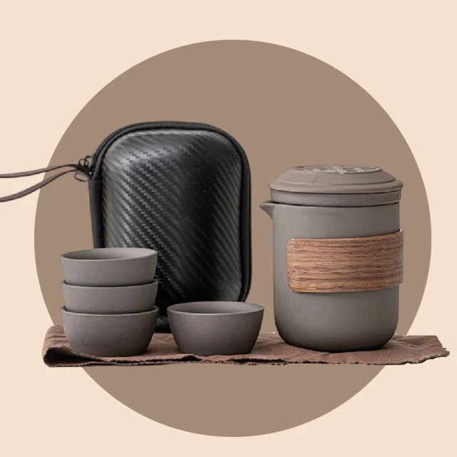 茶具套裝旅行茶具泡茶套裝日式家用防燙戶外露營隨身便攜式快客杯定制logo 歷史價格詳細信息