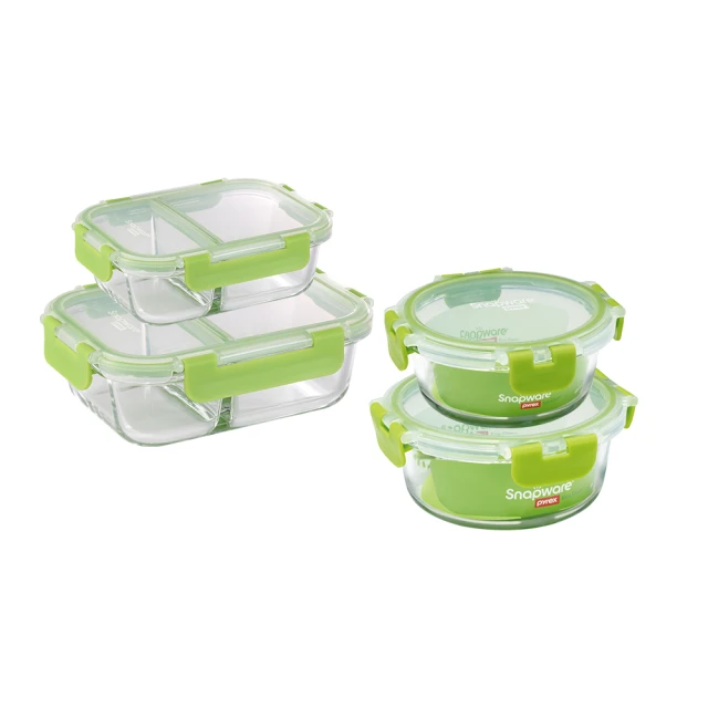 【CorelleBrands 康寧餐具】可拆扣分隔玻璃保鮮盒6件組-F02 歷史價格詳細信息