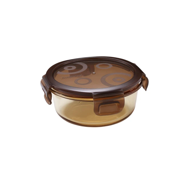 Snapware康寧密扣  琥珀色耐熱玻璃保鮮盒-圓形 600ml 五入組 歷史價格詳細信息