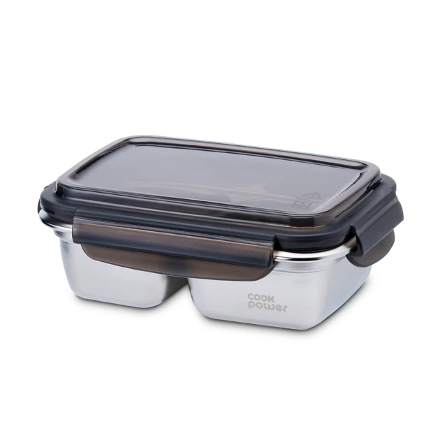 【CookPower 鍋寶】可微波304不鏽鋼分隔保鮮盒(870ml/2格) 歷史價格詳細信息